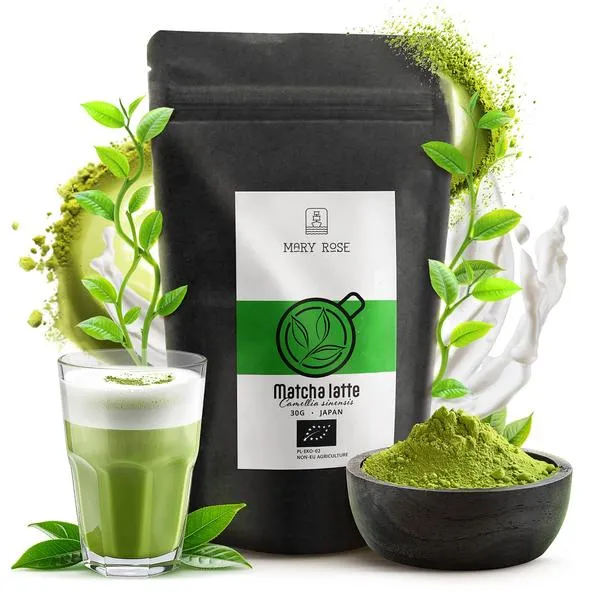 Przygotowanie matcha latte