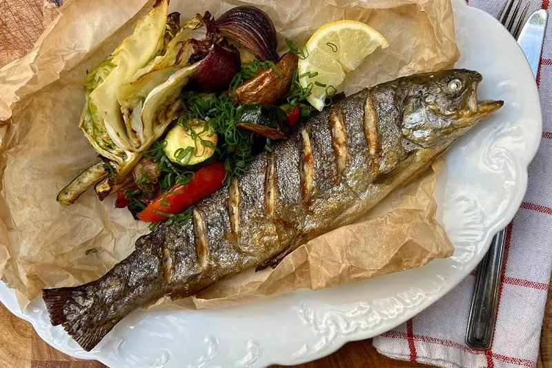 Przygotowanie pstrąga