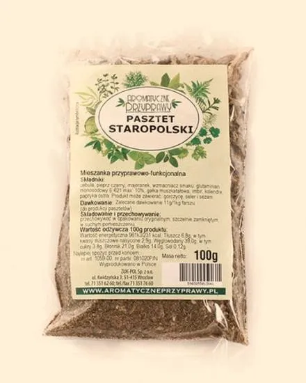 Smaki pasztetu wieprzowo drobiowego