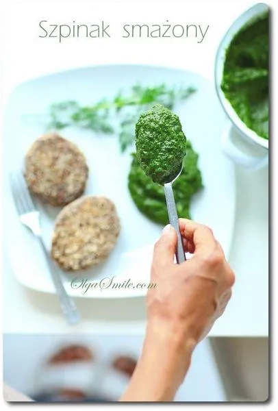 Smażenie mrożonego szpinaku